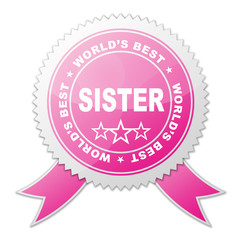 Sello WORLD'S BEST SISTER