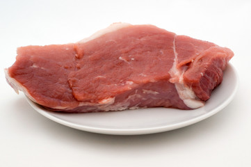 A piece of fresh raw meat