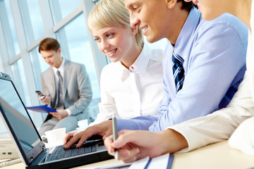 Fototapeta premium Discussing project