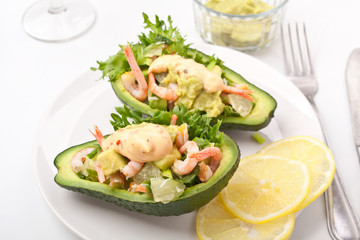 Prawn and avocado salad