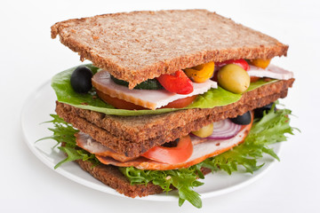 big healthy sandwich