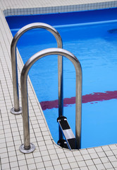Fototapeta na wymiar Swimming pool with floatable