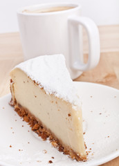 cheesecake and coffee