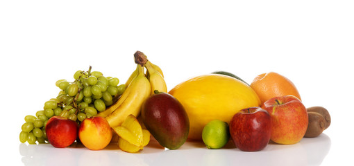 Fototapeta na wymiar Plenty of fresh fruits