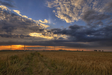 sunrise above fields