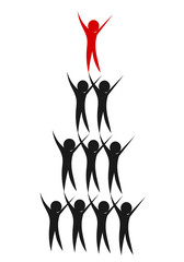 Fototapeta premium Leadership in company