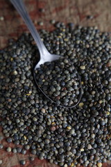 cuillère de lentilles