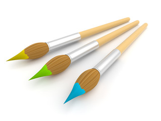 Fototapeta premium Paintbrush. isolated