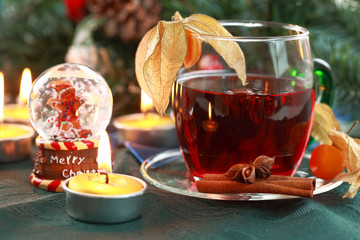 Hot drink for winter and Christmas