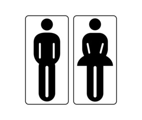 Vector male and female sign vector