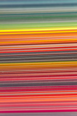 Multicolored plastic lines