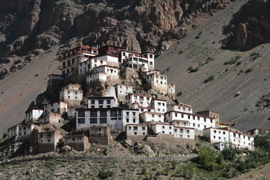 ki kloster, spiti, himachal pradesh, india