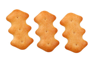 Background from cookies on white