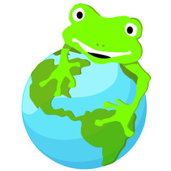 grenouille sur sa planète