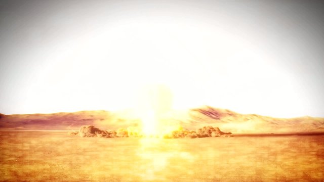 Nuclear Explosion Scene Composite