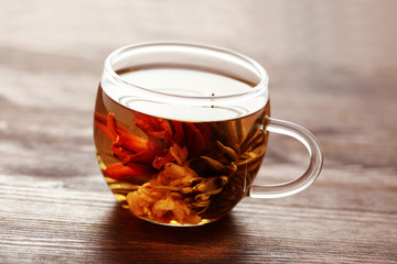 glass of white tea
