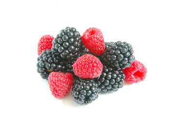 raspberry and blackberry