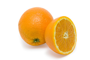 Orange isolated on the white background