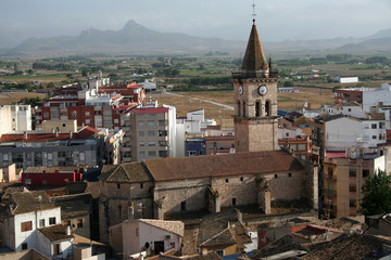 paisaje casco historico villena