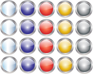 buttons collection vector