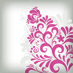 Soft classic floral background