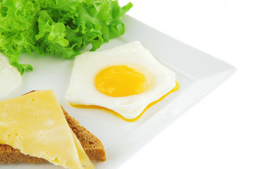 eggs and gold cheese