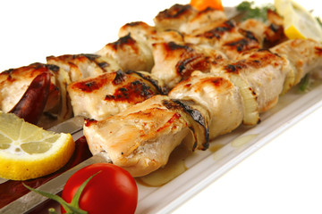 grilled  shish kebab
