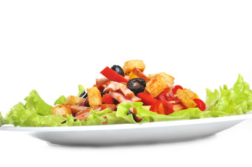 salad on  plate
