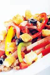 salad on  plate