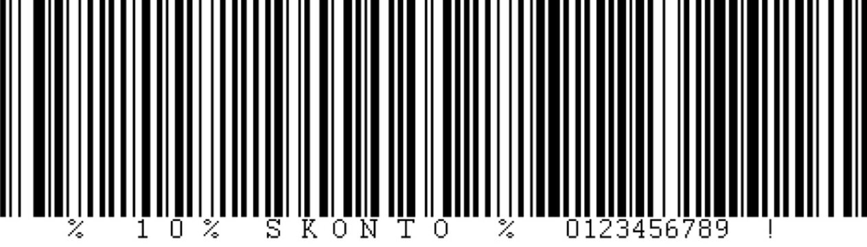 10% SKONTO Barcode