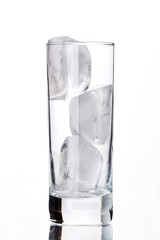 ice cubes in the glass