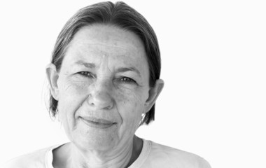 Sad Looking Old Woman Portrait