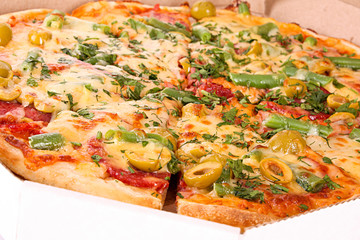 Pizza closeup