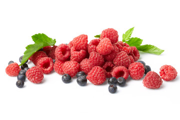 berries on white background