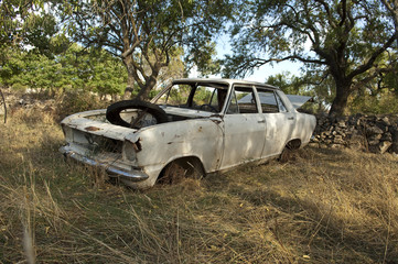épave voiture