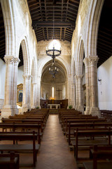 Fototapeta na wymiar Church of San Felipe, built in the S. XIII transitional Romanesq