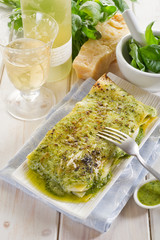 pesto lasagne