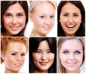 Portrait of beautiful young women