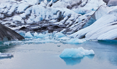 Jokulsarlon Glacial Lagoon, Vatnajokull, Iceland