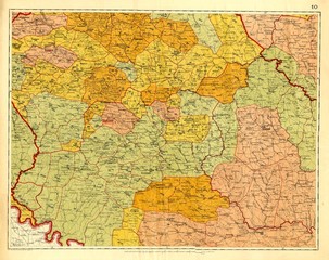 Fototapeta premium Old map