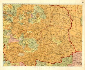 Fototapeta premium Old map