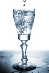 water splash in glass ..
