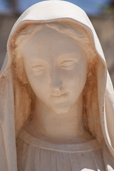Visage de la vierge