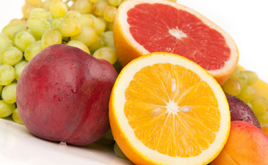 fresh various fruits