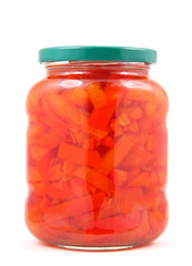 Conserve de Poivrons rouges en bocal