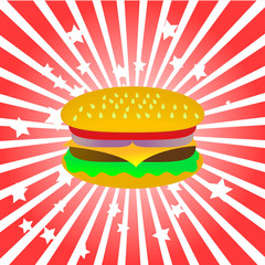Vector hamburger