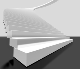 imagen 3d de escalera