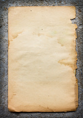 Isolated old antique vintage book