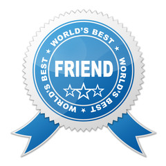 Sello WORLD'S BEST FRIEND