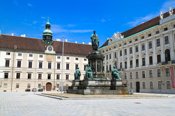 Monument in  Hofburg Imperial palace, Vienna, Austria